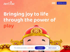 'aristocrat.com' screenshot