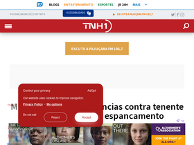 'tnh1.com.br' screenshot