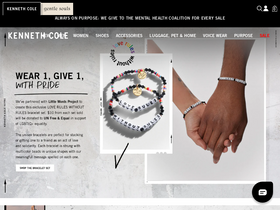 'kennethcole.com' screenshot
