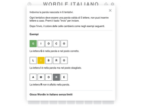'wordleitaliano.com' screenshot
