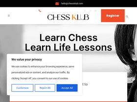 'chessklub.com' screenshot