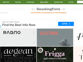 'smashingfonts.com' screenshot