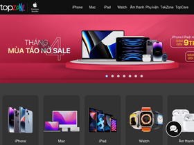 'topzone.vn' screenshot