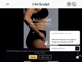 'elitebodysculpture.com' screenshot