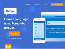 'iknow.jp' screenshot