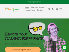Blinkergreen homepage screenshot