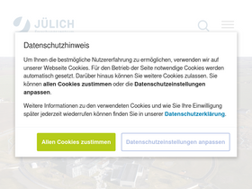 'fz-juelich.de' screenshot