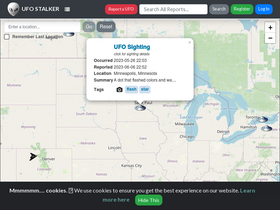 'ufostalker.com' screenshot