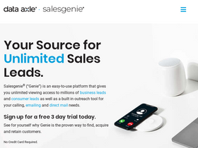 'dataaxlegenie.com' screenshot