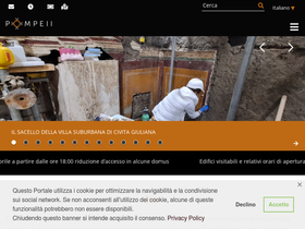 'pompeiisites.org' screenshot