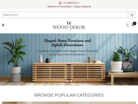 wooddekor.com homepage screenshot