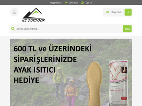 'k2outdoor.com.tr' screenshot