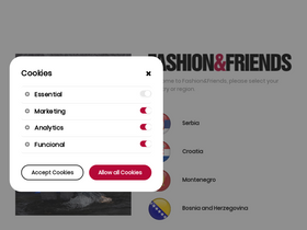 'fashionandfriends.com' screenshot