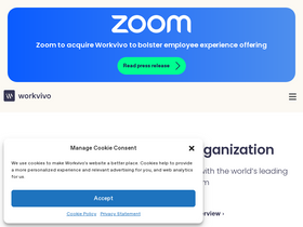'workvivo.com' screenshot