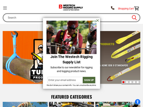 'westechrigging.com' screenshot