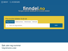 'finndel.no' screenshot