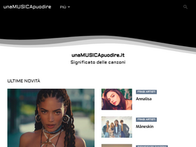 'unamusicapuodire.it' screenshot