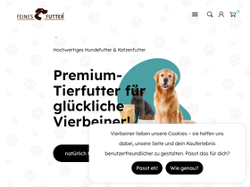 feinesfutter.at homepage screenshot