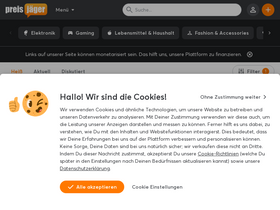 'preisjaeger.at' screenshot