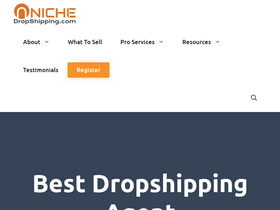 'nichedropshipping.com' screenshot