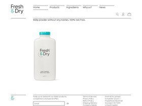 freshanddry.com homepage screenshot