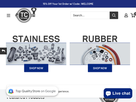 tcfittings.com homepage screenshot