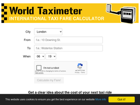 'worldtaximeter.com' screenshot