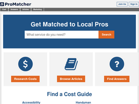 'promatcher.com' screenshot