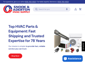 snookhvac.com homepage screenshot