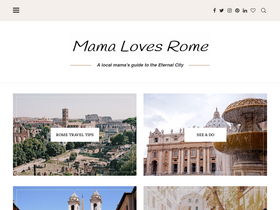 'mamalovesrome.com' screenshot