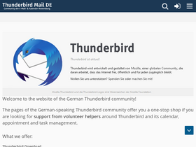 'thunderbird-mail.de' screenshot