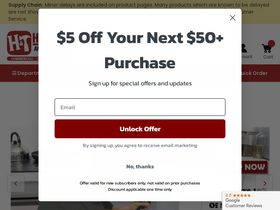 'hardwareandtools.com' screenshot