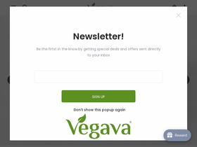 vegava.com homepage screenshot