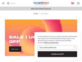 'alexandalexa.com' screenshot