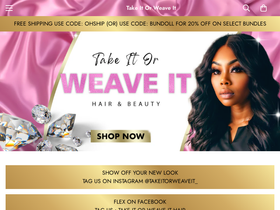 takeitorweaveitbeauty.com homepage screenshot