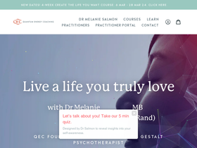 Quantum Energy Coaching (QEC) homepage screenshot