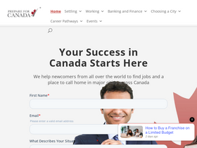 'prepareforcanada.com' screenshot