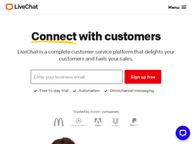 'livechat.com' screenshot