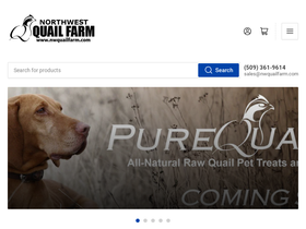 nwquailfarm.com homepage screenshot