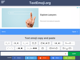 'textemoji.org' screenshot