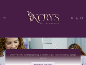 norysesthetics.com homepage screenshot