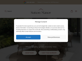 'suttonmanornursery.co.uk' screenshot
