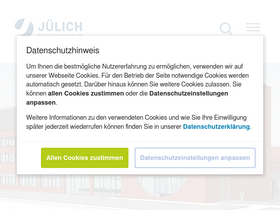 'kfa-juelich.de' screenshot