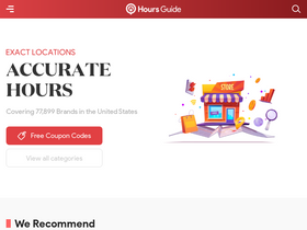 'hoursguide.com' screenshot