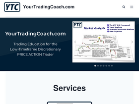 'yourtradingcoach.com' screenshot