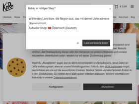 'koro-shop.at' screenshot