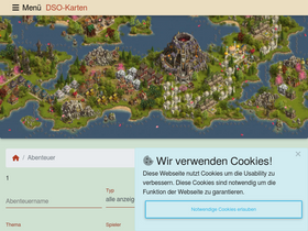 'dso-karten.de' screenshot