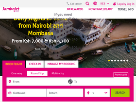 'jambojet.com' screenshot