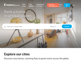 'uniplaces.com' screenshot