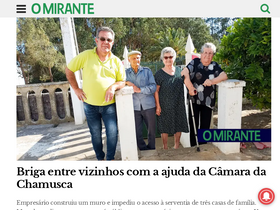 'omirante.pt' screenshot